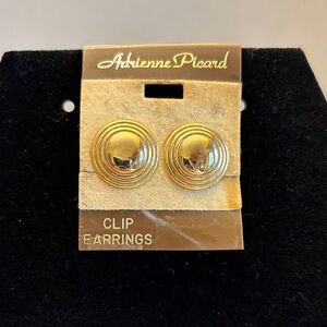 Adrienne Picard Gold Clip Earrings